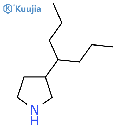 3-(heptan-4-yl)pyrrolidine structure