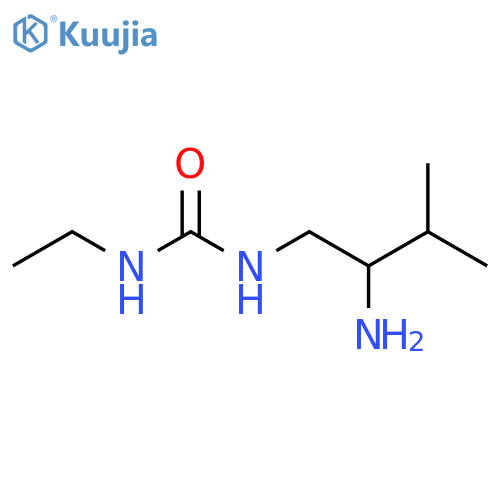 3-(2-amino-3-methylbutyl)-1-ethylurea structure