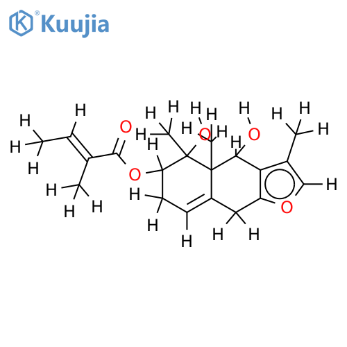 3-Angeloyl-(3beta, 4alpha, 6beta)-Furanoeremophil-1-(10)-ene-3, 4, 6-triol structure