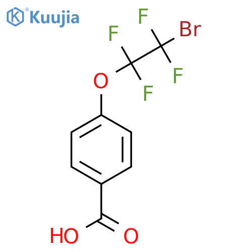 4-(2-bromo-1,1,2,2-tetrafluoroethoxy)benzoic acid structure