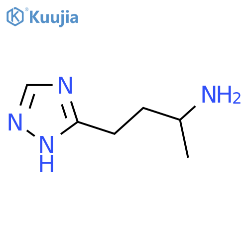 4-(1H-1,2,4-triazol-3-yl)butan-2-amine structure
