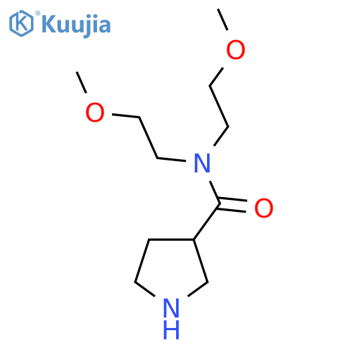 N,N-Bis(2-methoxyethyl)pyrrolidine-3-carboxamide structure