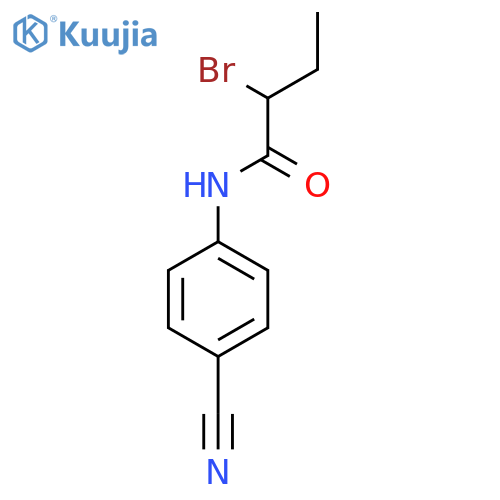 Butanamide, 2-bromo-N-(4-cyanophenyl)- structure