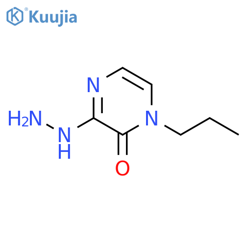 3-hydrazinyl-1-propyl-1,2-dihydropyrazin-2-one structure