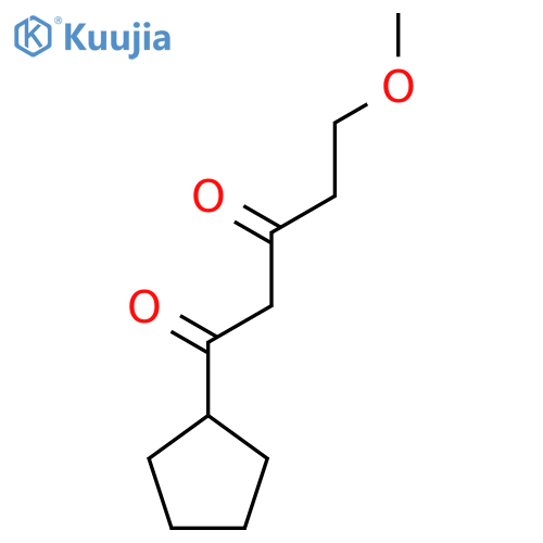 1-cyclopentyl-5-methoxypentane-1,3-dione structure