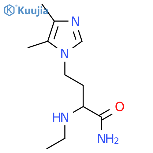 4-(4,5-dimethyl-1H-imidazol-1-yl)-2-(ethylamino)butanamide structure