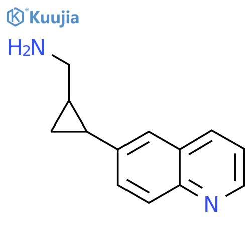 2-(quinolin-6-yl)cyclopropylmethanamine structure