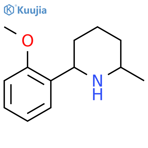 Piperidine, 2-(2-methoxyphenyl)-6-methyl- structure