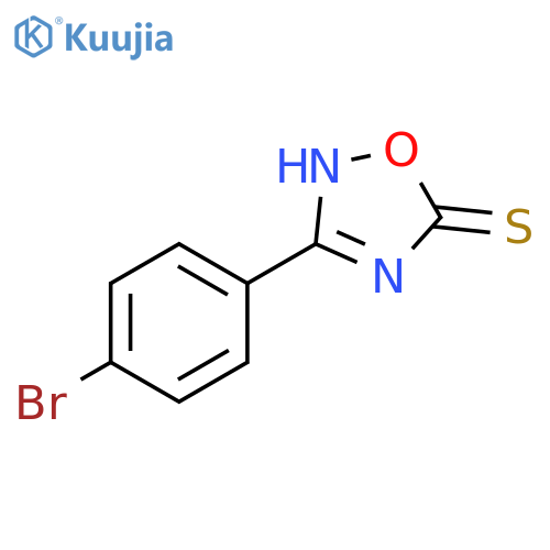 3-(4-bromophenyl)-1,2,4-oxadiazole-5-thiol structure