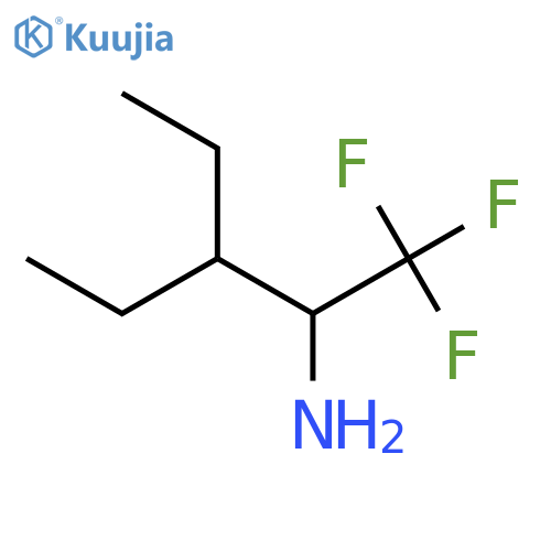 3-ethyl-1,1,1-trifluoropentan-2-amine structure