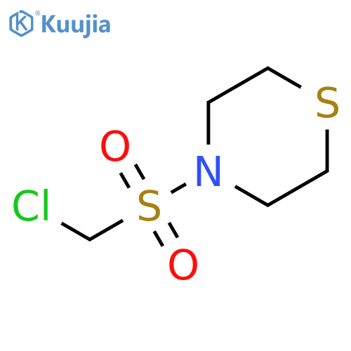 Thiomorpholine, 4-[(chloromethyl)sulfonyl]- structure
