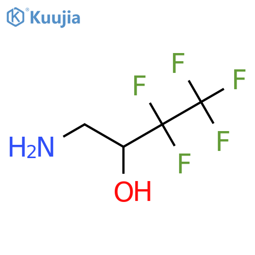 1-Amino-3,3,4,4,4-pentafluorobutan-2-ol structure