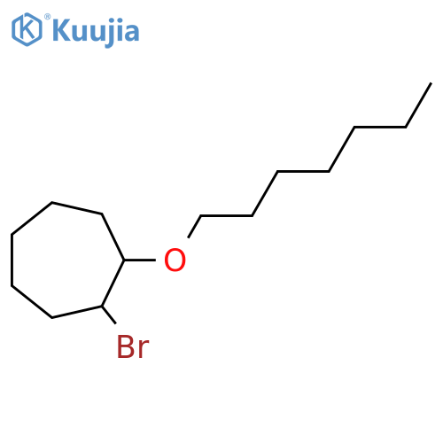 1-Bromo-2-(heptyloxy)cycloheptane structure