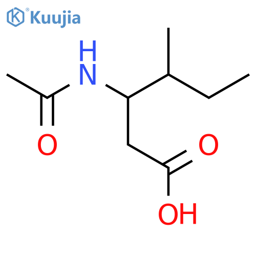 3-acetamido-4-methylhexanoic acid structure