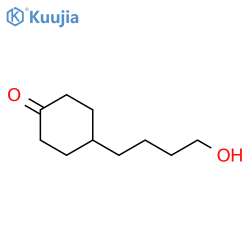 CYCLOHEXANONE, 4-(4-HYDROXYBUTYL)- structure