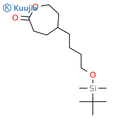 2-Oxepanone, 5-[4-[[(1,1-dimethylethyl)dimethylsilyl]oxy]butyl]- structure