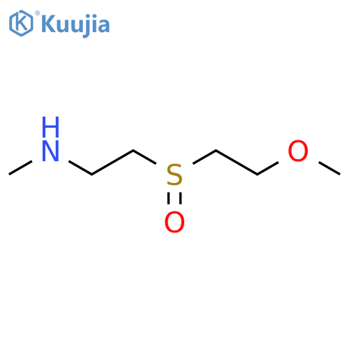 [2-(2-Methoxyethanesulfinyl)ethyl](methyl)amine structure