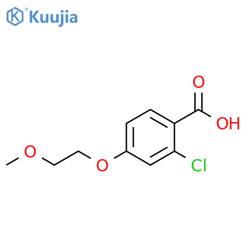 2-chloro-4-(2-methoxyethoxy)benzoic acid structure