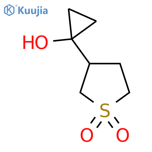 3-(1-hydroxycyclopropyl)-1lambda6-thiolane-1,1-dione structure