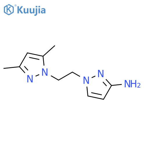 1-2-(3,5-dimethyl-1H-pyrazol-1-yl)ethyl-1H-pyrazol-3-amine structure