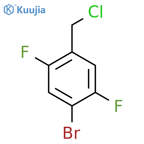 1-Bromo-4-(chloromethyl)-2,5-difluorobenzene structure