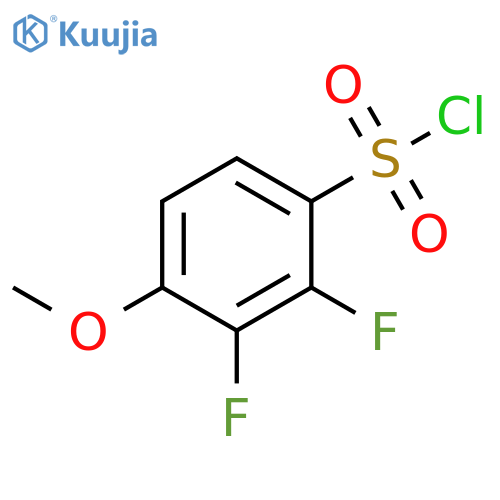 2,3-difluoro-4-methoxybenzene-1-sulfonyl chloride structure