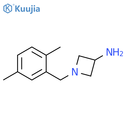 1-[(2,5-dimethylphenyl)methyl]azetidin-3-amine structure
