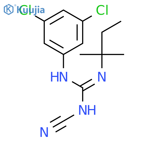 Guanidine, N-cyano-N'-(3,5-dichlorophenyl)-N''-(1,1-dimethylpropyl)- structure