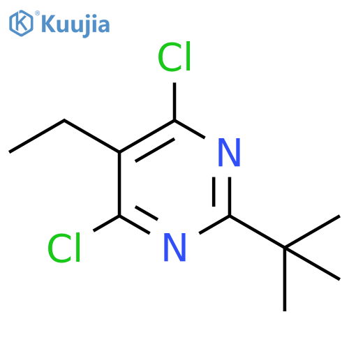 2-tert-butyl-4,6-dichloro-5-ethylpyrimidine structure