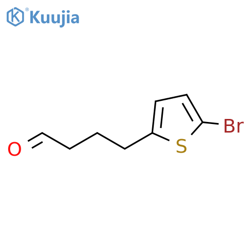 4-(5-bromothiophen-2-yl)butanal structure