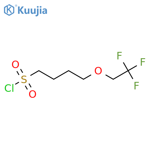 4-(2,2,2-trifluoroethoxy)butane-1-sulfonyl chloride structure