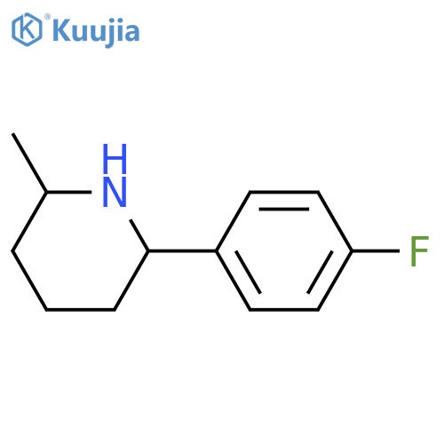Piperidine, 2-(4-fluorophenyl)-6-methyl- structure