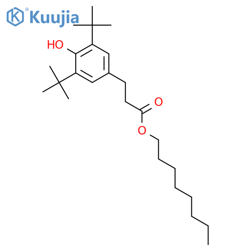 Octyl 3-(3,5-Di-t-butyl-4-hydroxyphenyl)propionate structure