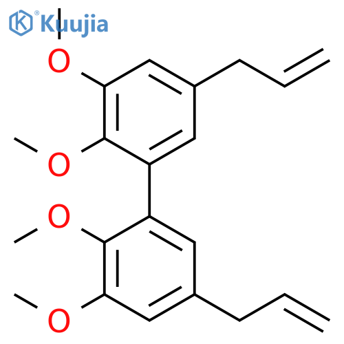 1,1'-di-2-propenyl-3,4,3',4'-tetramethoxy-5,5'-biphenyl structure