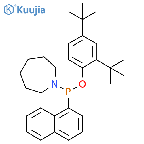 Phosphinous acid, (hexahydro-1H-azepin-1-yl)-1-naphthalenyl-, 2,4-bis(1,1-dimethylethyl)phenyl ester (9CI) structure