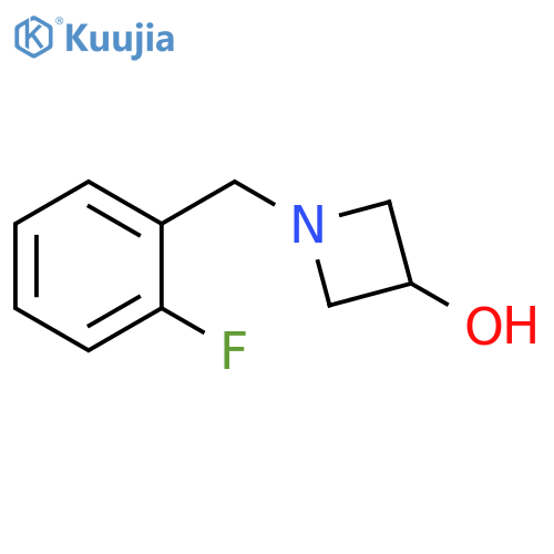 1-[(2-fluorophenyl)methyl]azetidin-3-ol structure