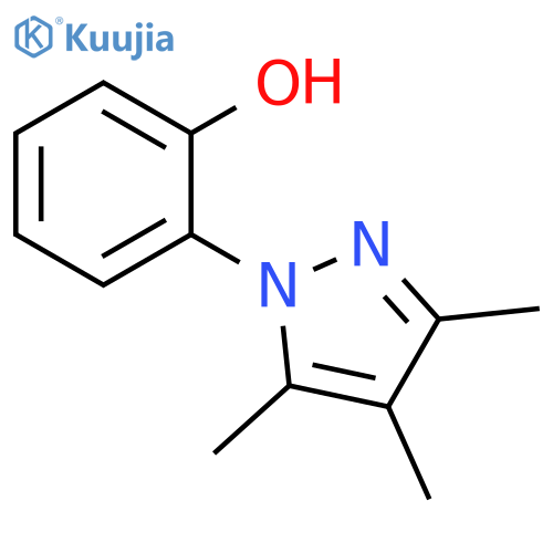 2-(trimethyl-1H-pyrazol-1-yl)phenol structure