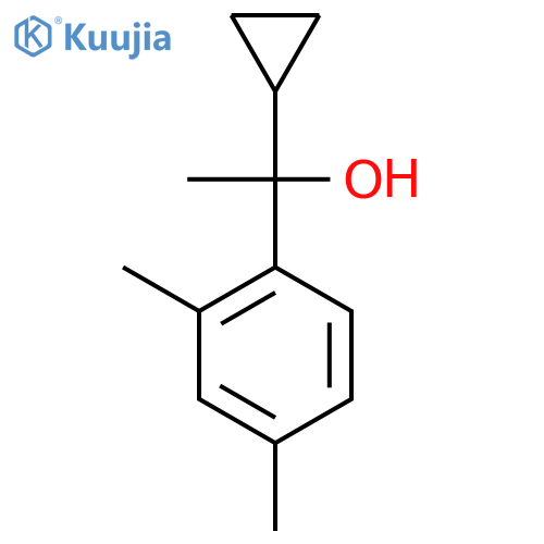 1-(2,4-Dimethylphenyl)-1-cyclopropyl ethanol structure