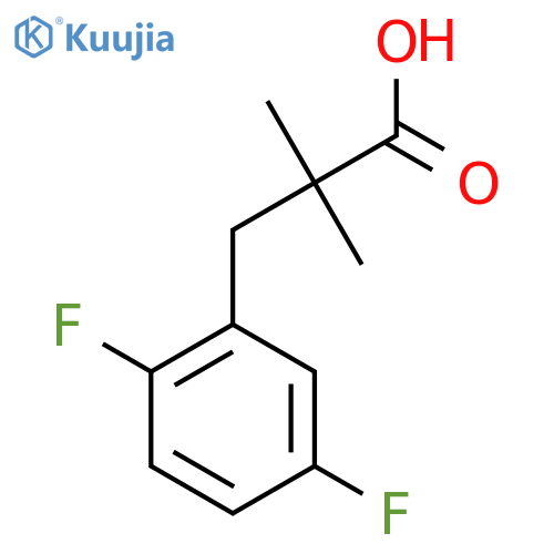 3-(2,5-difluorophenyl)-2,2-dimethylpropanoic acid structure