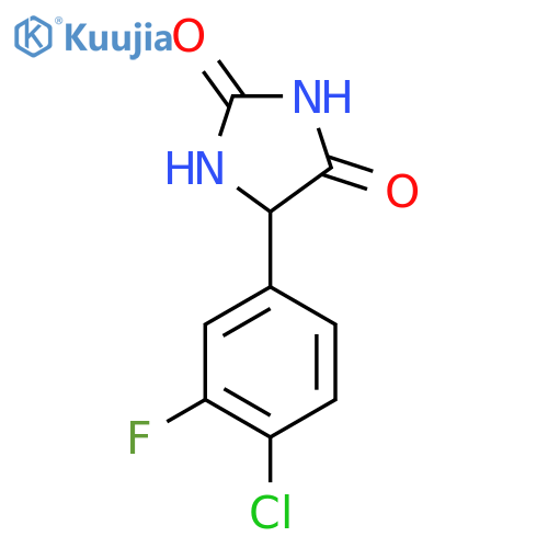 5-(4-Chloro-3-fluorophenyl)imidazolidine-2,4-dione structure