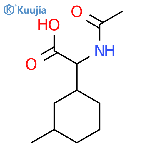 2-Acetamido-2-(3-methylcyclohexyl)acetic acid structure