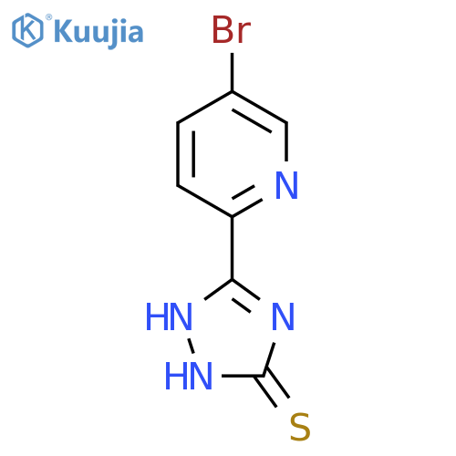5-(5-bromopyridin-2-yl)-4H-1,2,4-triazole-3-thiol structure