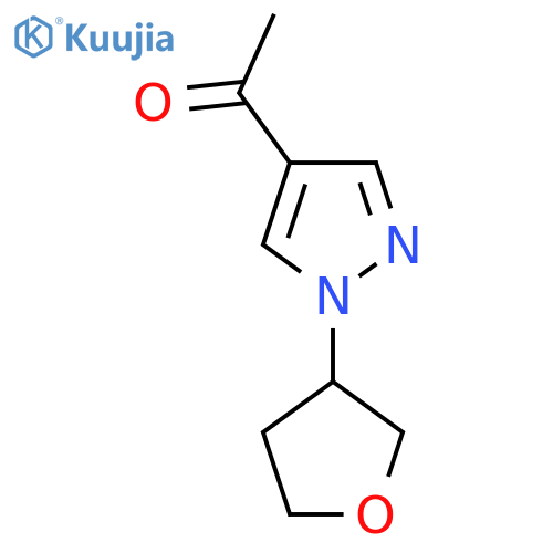 1-(1-(Tetrahydrofuran-3-yl)-1H-pyrazol-4-yl)ethan-1-one structure