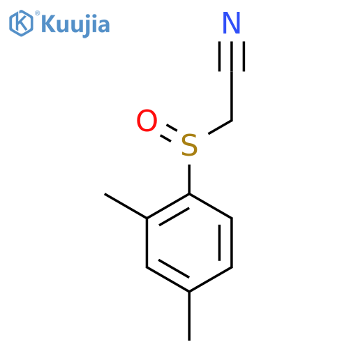 Acetonitrile, 2-[(2,4-dimethylphenyl)sulfinyl]- structure