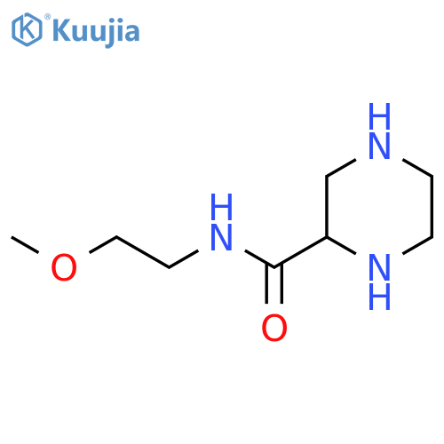 N-(2-Methoxyethyl)piperazine-2-carboxamide structure