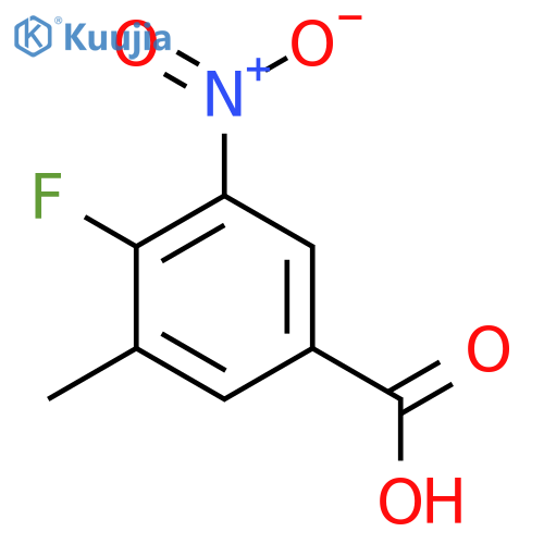 4-Fluoro-3-methyl-5-nitrobenzoic acid structure