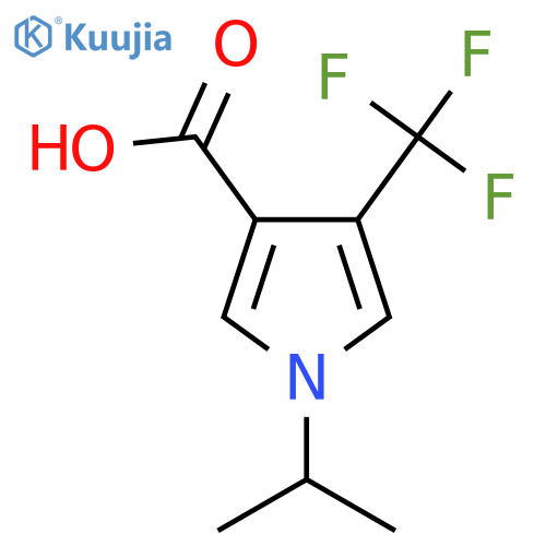 1-Isopropyl-4-(trifluoromethyl)-1H-pyrrole-3-carboxylic acid structure