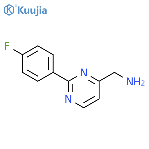 1-2-(4-Fluorophenyl)pyrimidin-4-ylmethanamine structure