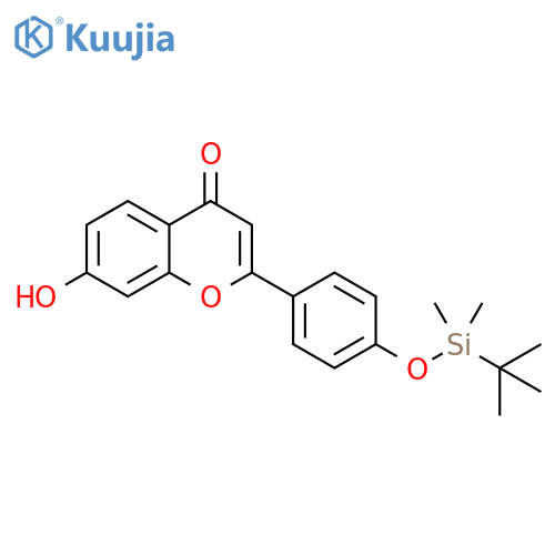 4H-1-Benzopyran-4-one,2-[4-[[(1,1-dimethylethyl)dimethylsilyl]oxy]phenyl]-7-hydroxy- structure