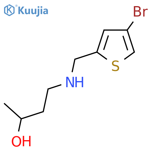 4-{(4-bromothiophen-2-yl)methylamino}butan-2-ol structure